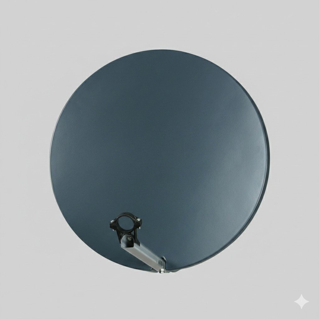 DAP Fibre Glass Satellite Dish – Single Box, RAL7016 Grey, Pole Mount, Fibre Glass Reflector