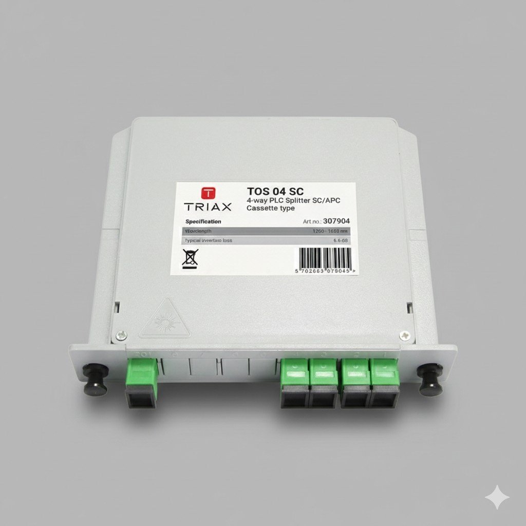 TOS 04 SC, 4 Way PLC Splitter SCAPC