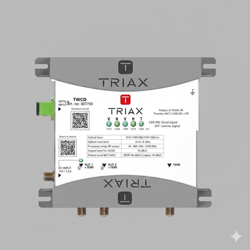 TWCD Triax Wideband Combined Dual Receiver