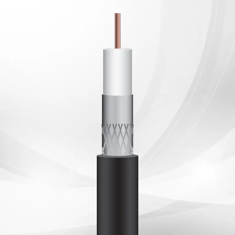 triax rg6u black 250m cable