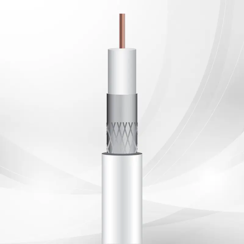 triax RG6/U White 100m Cable,