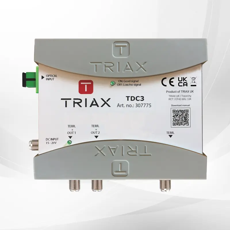 TRIAX TDC3 dSCR Optical Converter with Terrestrial