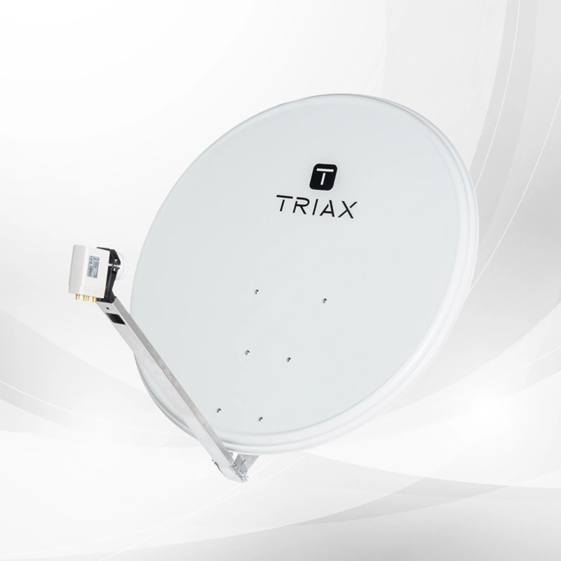 TRIAX TDS 100LG Satellite Dish – Single Box, RAL7035, Galv Steel