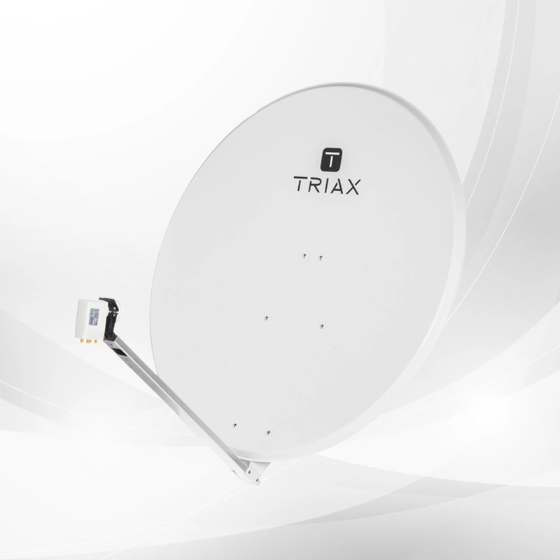 TRIAX TDS 115LG Satellite Dish – Single Box, RAL7035, Galv Steel