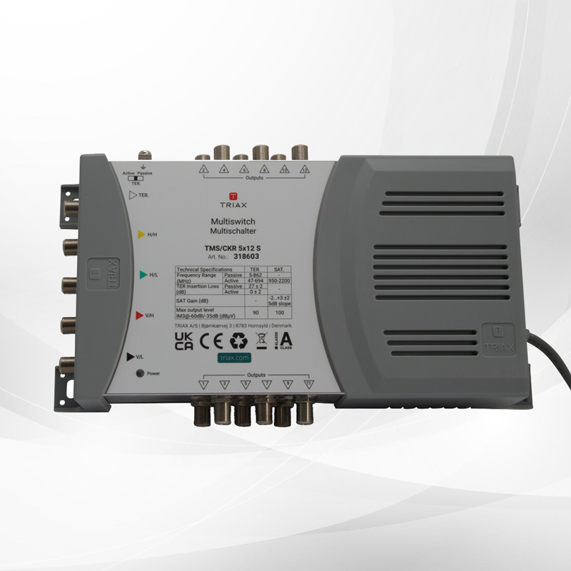 TRIAX TMSCKR 5×12 S standalone multiswitch