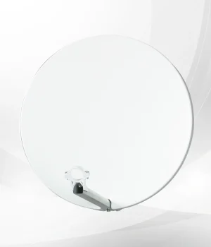 TRIAX DAP 610 60cm Fibre Glass Satellite Dish – Single Box, RAL1013 Oyster White, Pole Mount, Fibre Glass Reflector