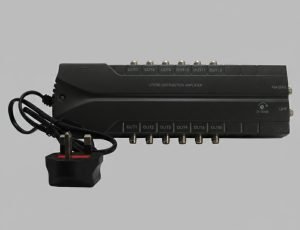 LTE 700, 16 Way Distribution Amp, 2 In 16 Out, Variable Gain 0-10dB, Line Powered