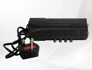 TRIAX LTE 700, 4 Way Distribution Amp, 2 In 4 Out, Variable Gain 0-10dB, Switchable Line Power